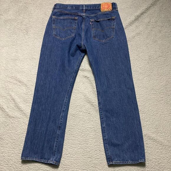 Men's Levi’s 501 Blue Jeans Size 36x30 - Picture 6 of 7